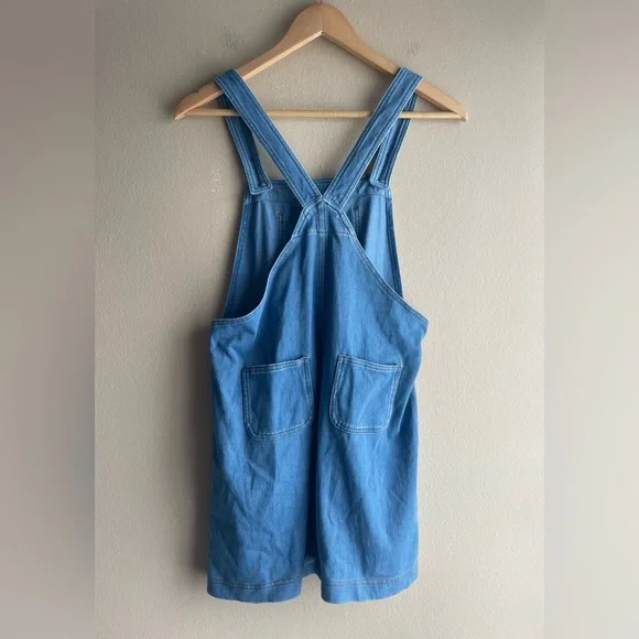 Muji Women Blue Denim Pockets Dress Small - Picture 5 of 8